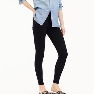 J Crew Women’s Denim Jeans Black Pull On Toothpick Skinny Mid-Rise Size 26 Tall